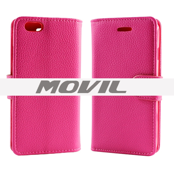 NP-2522 Cubierta de PU cuero Flip para iPhone 6 funda de cartera-17